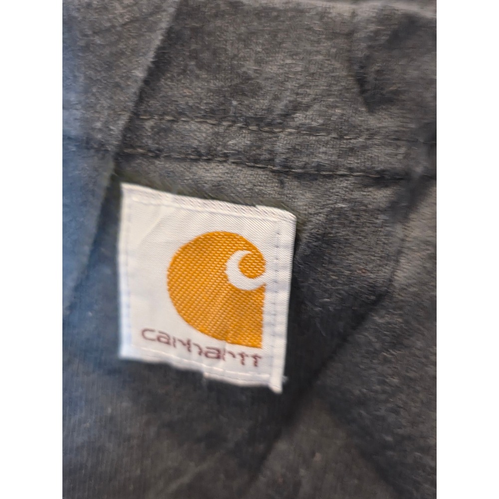 Carhartt Mens Loose Fit Long Sleeve Pocket T-Shirt Black XL K126 BLK Distressed - Picture 3 of 13